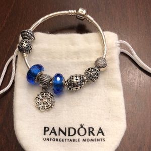 Pandora ICONIC Sterling Silver Bracelet & Charms